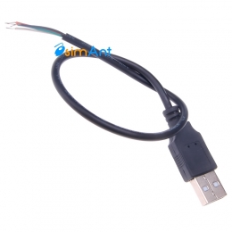Фото Штекер USB тип A с кабелем для пайки