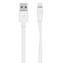 Фото Кабель Belkin MIXIT USB 2.0 / Flat Lightning 1.2 м White (F8J148bt04-WHT)