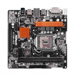 Фото Материнская плата ASRock H110M-HDS (s1151, Intel H110, DDR4)