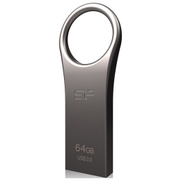 Фото USB Flash Drive Silicon Power Jewel J80 64GB Titanium (SP064GBUF3J80V1T)