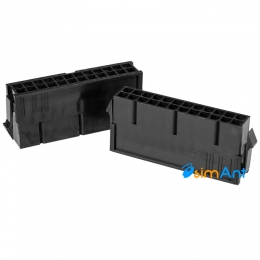 Фото Гнездо питания материнской платы 24 pin (черный)