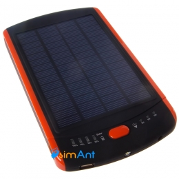 Фото Мощный мобильный аккумулятор с солнечной панелью для ноутбука - Powerplant MP-S23000