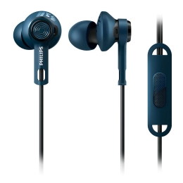 Фото Гарнитура Philips ActionFit SHQ2405BL Mic Blue (SHQ2405BL/00)