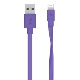 Фото Кабель Belkin MIXIT USB 2.0 / Flat Lightning 1.2 м Purple (F8J148bt04-PUR)