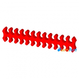 Фото Держатель кабелей 24-pin (питание материнской платы) красный открытый