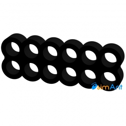 Фото Cable combs 12-pin (питание видеокарты) черный закрытый