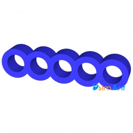 Фото Держатель кабелей 5-pin (Sata) синий