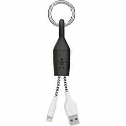 Фото Кабель-брелок Belkin USB 2.0 Lightning charge Carabiner Black (F8J173bt06INBLK)