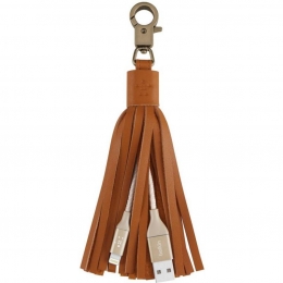 Фото Кабель-брелок Belkin USB 2.0 Lightning charge Tassel Gold (F8J174bt06INGLD)