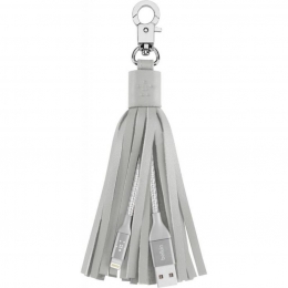 Фото Кабель-брелок Belkin USB 2.0 Lightning charge Tassel Gray (F8J174bt06INGRY)