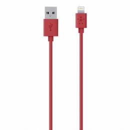 Фото Кабель Belkin USB 2.0 / Lightning 1.2 м Red (F8J023bt04-RED)