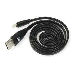 Фото Кабель 2E USB 2.0 to Apple Lightning 1 м Black (2E-CCTI03F-1B)