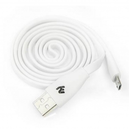 Фото Кабель 2E USB 2.0 to microUSB 1 м White (2E-CCTM03F-1W)