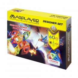 Фото Конструктор Magplayer магнитный набор 83 эл. (MPA-83)