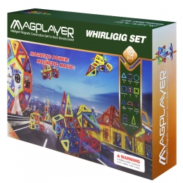 Фото Конструктор Magplayer магнитный набор 112 эл. (MPB-112)