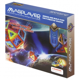 Фото Конструктор Magplayer магнитный набор 30 эл. (MPB-30)