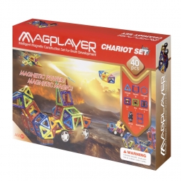 Фото Конструктор Magplayer магнитный набор 40 эл. (MPB-40)