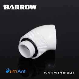 Фото Поворотный угловой переходник 45 градусов Barrow (TWT45-B01) Белый