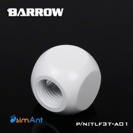 Фото Разветвитель 3 входа G1/4 металлический Barrow (TLFT3T-A01) белый