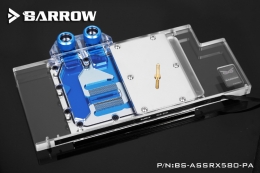 Фото Водоблок Barrow для видеокарты Asus ROG Strix RX580/RX480 (BS-ASSRX580-PA)