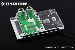 Фото Водоблок Barrow для видеокарты MSI GTX1050Ti/1050 Gaming (BS-MSG1050T-PA)