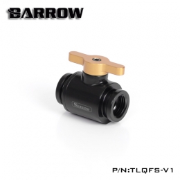 Фото Кран Barrow Mini Valve G1/4 Black-Gold (TLQFS-V1)