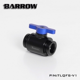 Фото Кран Barrow Mini Valve G1/4 черный-голубой (TLQFS-V1)
