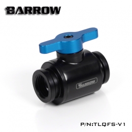 Фото Кран Barrow Mini Valve G1/4 черный-голубой (TLQFS-V1)