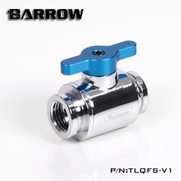 Фото Кран Barrow Mini Valve G1/4 хром-голубой (TLQFS-V1)