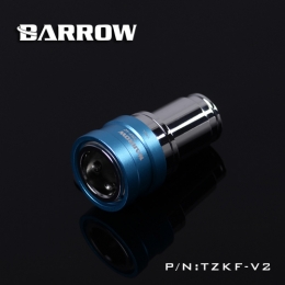 Фото Фитинг быстроразьемный Barrow Quick Disconnect QDC Chrome-Light Blue (TZKMF-V2)