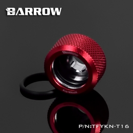Фото Штуцер для жестких трубок Barrow 16мм красный (TFYKN-T16)