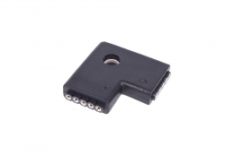 Фото Alphacool Aurora LED RGBW connector 90 - Black