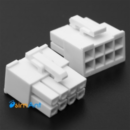 Фото Штекер питания видеокарты 6+2 pin (Белый)