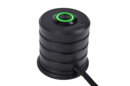 Фото Переключатель Alphacool 19mm Green Lighting - Deep Black