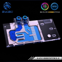 Фото Водоблок для видеокарты EVGA GTX1080Ti FTW3 BykSki (N-EV1080TIFTW3-X)
