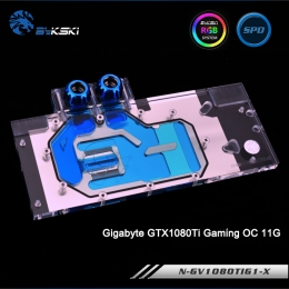 Фото Водоблок BykSki для видеокарты Gigabyte GTX1080Ti Gaming (N-GV1080TIG1-X)