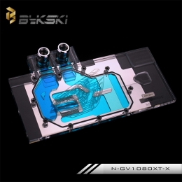 Фото Водоблок для видеокарты Gigabyte GTX 1080/1070Xtreme Bykski N-GV1080XT-X(N-GV1080XT-X)