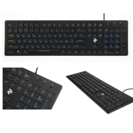 Фото Клавиатура 2E KS 105 Slim USB Black(2E-KS105UB)