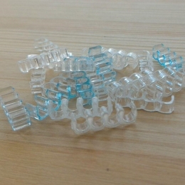 Фото Держатель кабелей 4-pin (Molex IDE) прозрачный открытый
