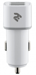 Фото Автомобильное ЗУ 2E Dual USB Car Charger 2.4A&amp;2.4A, white(2E-ACR01-W)