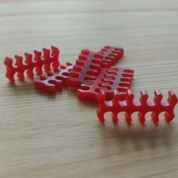 Фото Держатель кабелей 10-pin красный открытый