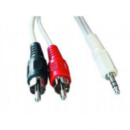 Фото Кабель мультимедийный Jack 3.5mm папа/2RCA папа Cablexpert (CCA-458-5M)
