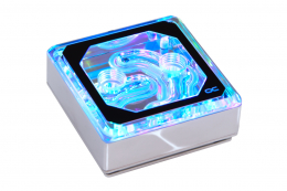 Фото Водоблок на процессор от Alphacool Eisblock XPX Aurora Edge - Plexi Chrome Digital RGB