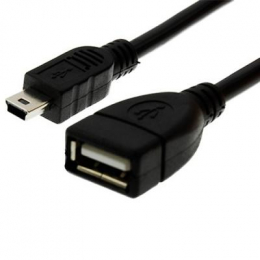 Фото Дата кабель OTG USB 2.0 AF to Mini 5P Drobak (212669)