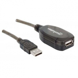 Фото Дата кабель USB 2.0 AM/AF 10.0m Manhattan (150248)