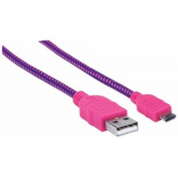 Фото Дата кабель USB 2.0 AM to Micro 5P 1.8m Manhattan (352741)