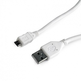 Фото Дата кабель USB 2.0 Micro 5P to AM 1.0m Cablexpert (CCP-mUSB2-AMBM-W-1M)