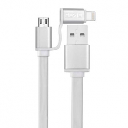 Фото Дата кабель USB 2.0 AM to Lightning&Micro 5P 1.0m PATRON (CAB-PN-LIGHT-MIC-1M)