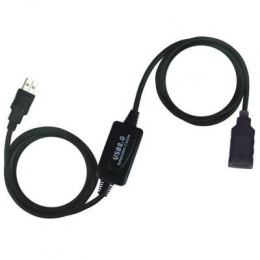 Фото Дата кабель USB2.0 AM/AF 10.0m Wiretek (WK-XT210)