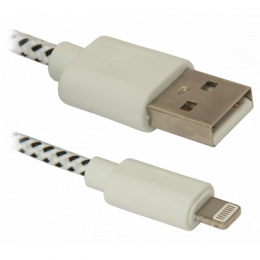 Фото Дата кабель USB 2.0 AM to Lightning 1.0m ACH01-03T Defender (87471)